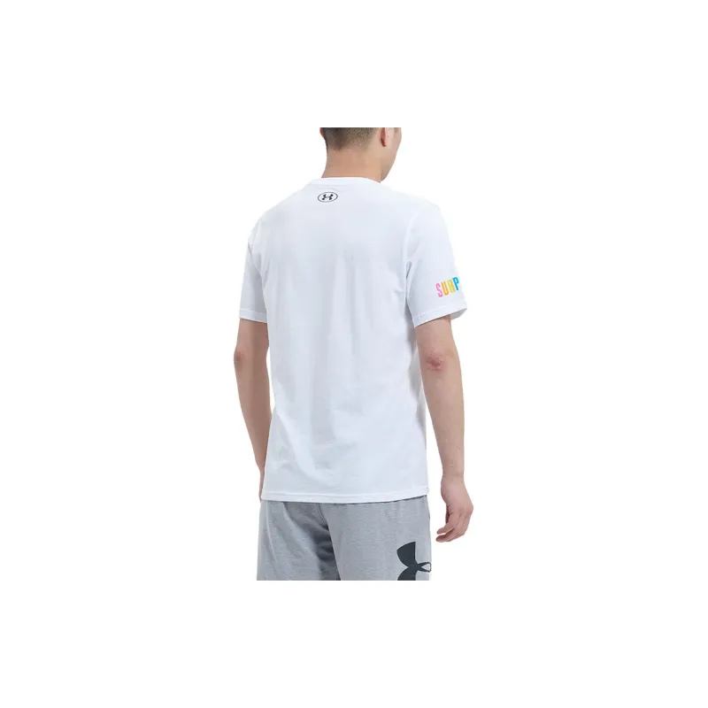 Under Armour Set in Sleeve T Shirt Men's White-3