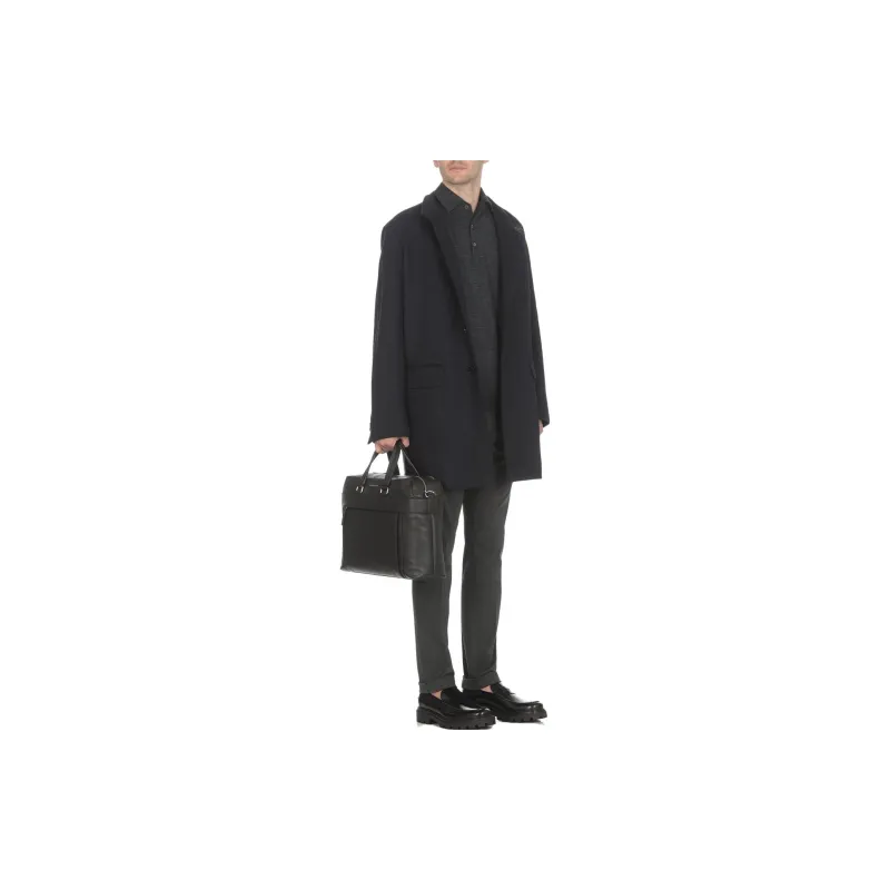 FAY Single-breasted Wool-blend Coat-1