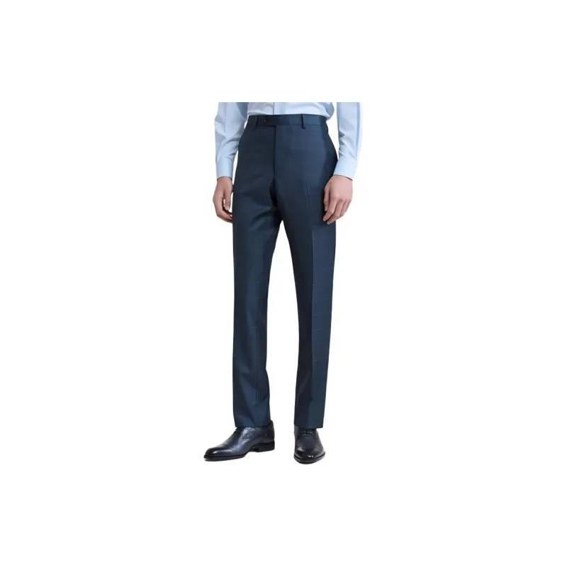 SAINT ANGELO Suit Trouser Men's Blue Green Plaid-2