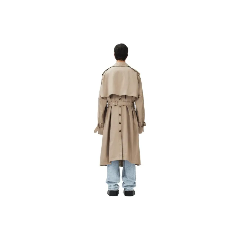 Rokh X H&M ROKH Collaboration Trench Coats Men Greige-3