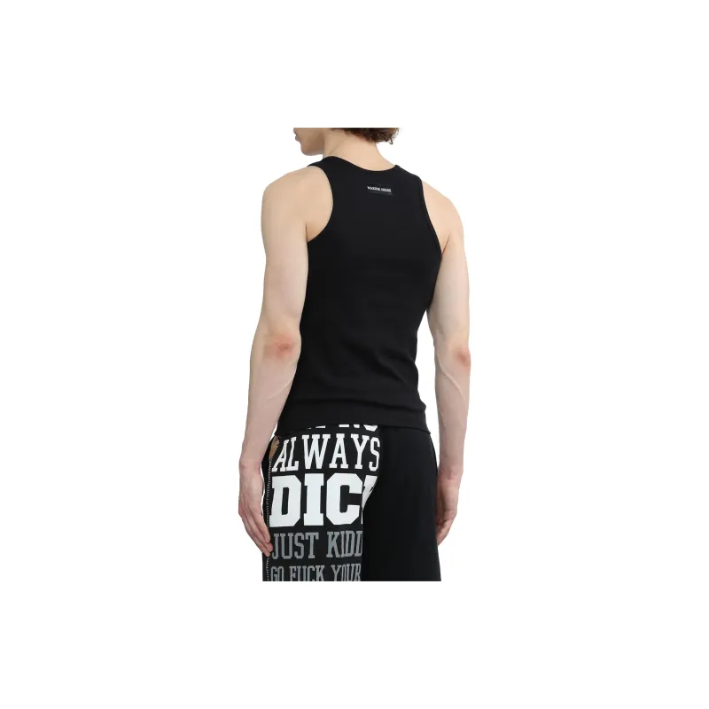Marine Serre Crescent Moon Embroidered Crewneck Tank Top-3