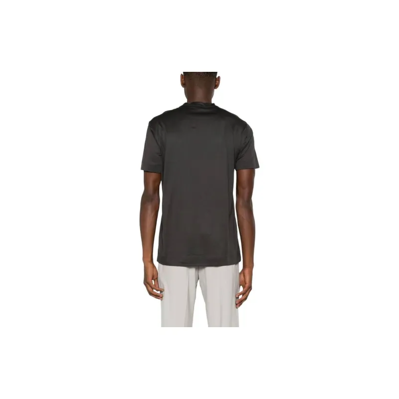 EMPORIO ARMANI Logo print Crew neck T shirt-2