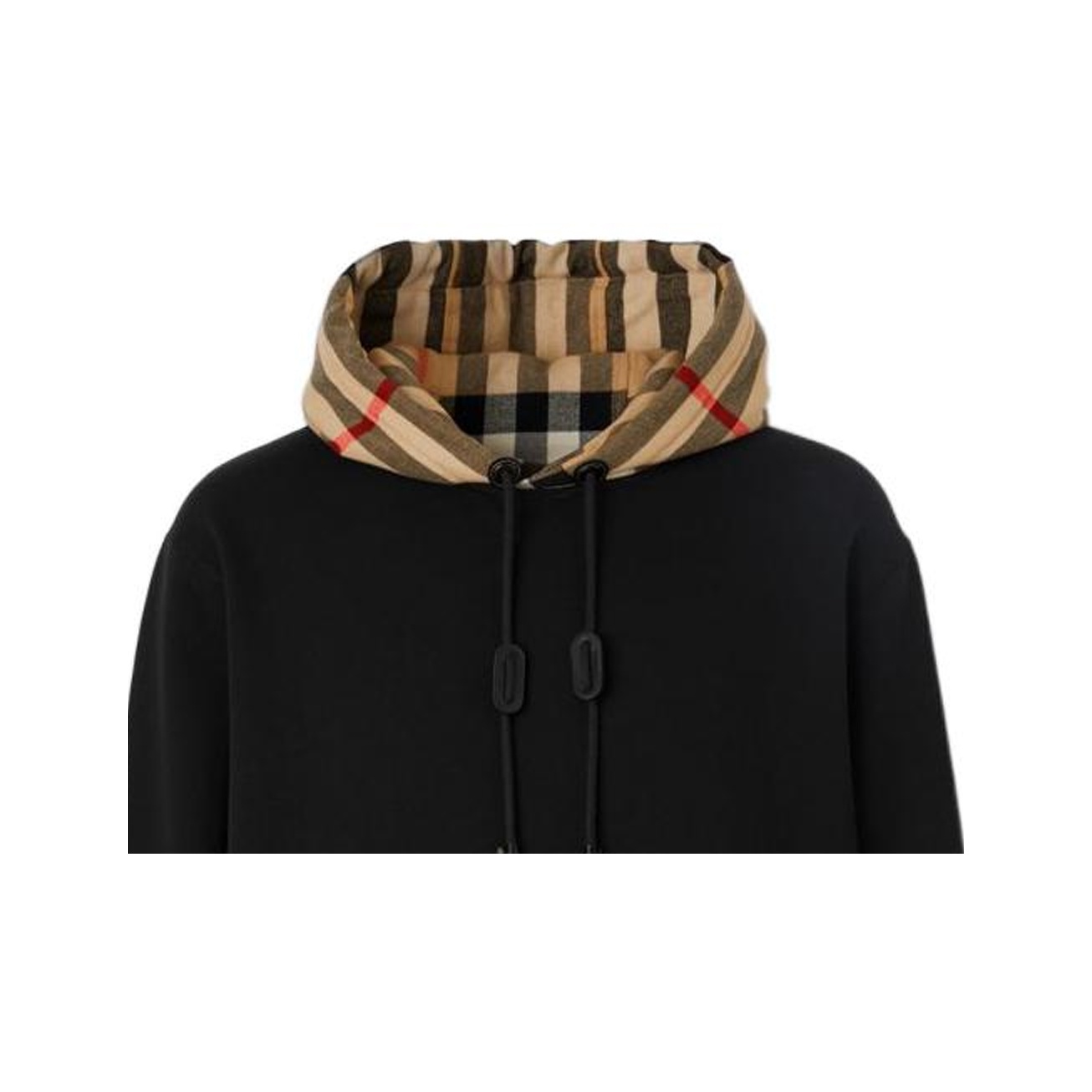 Burberry Check Hood Cotton Hoodie L - POIZON