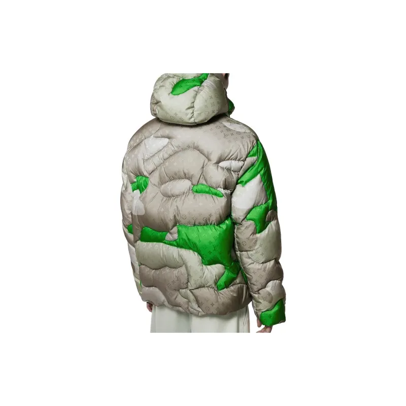 LOUIS VUITTON Patchworked Portrait Puffer Blouson-1