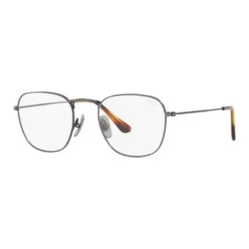 RayBan Titanium Square Eyeglass Frames Men's Silver
