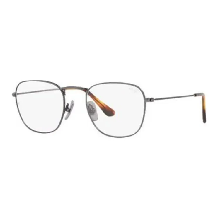 RayBan Titanium Square Eyeglass Frames Men's Silver-0