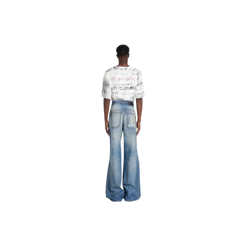 BALMAIN Jeans Men Blue-3