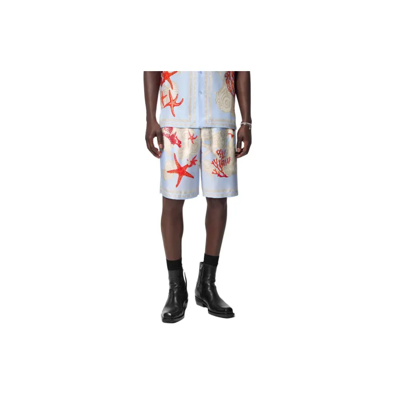 VERSACE Barocco Sea Printed Elasticated Waistband Shorts-2