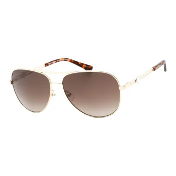 JUZI Metal Aviator Sunglasses Women's Gold