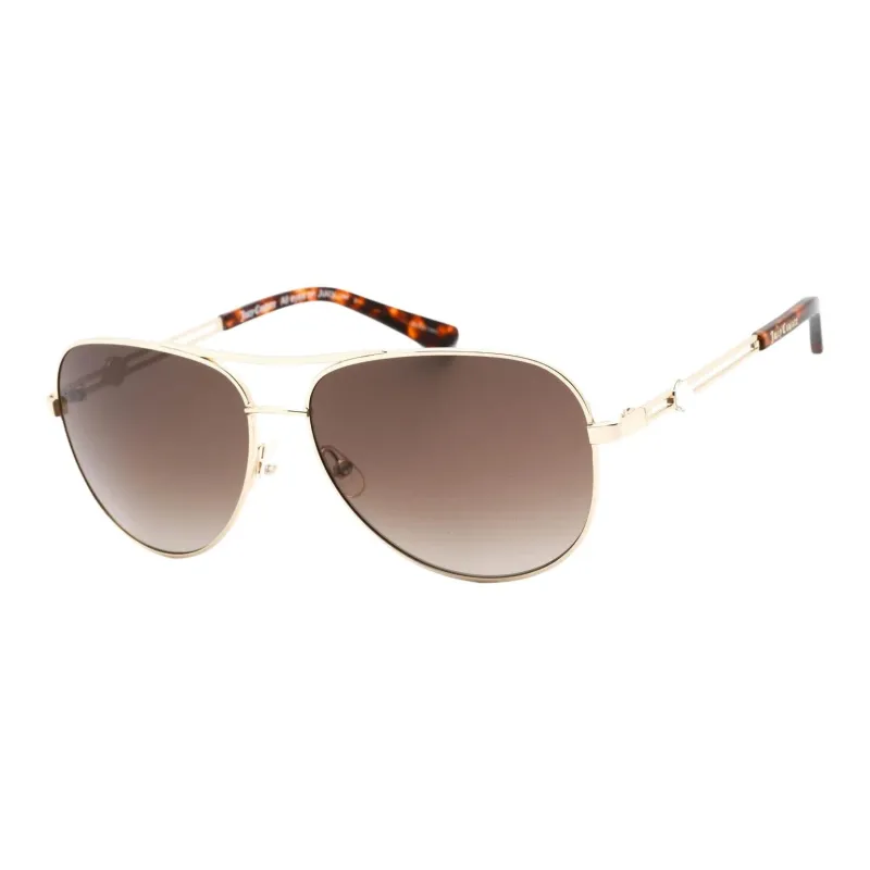 JUZI Metal Aviator Sunglasses Women's Gold-0