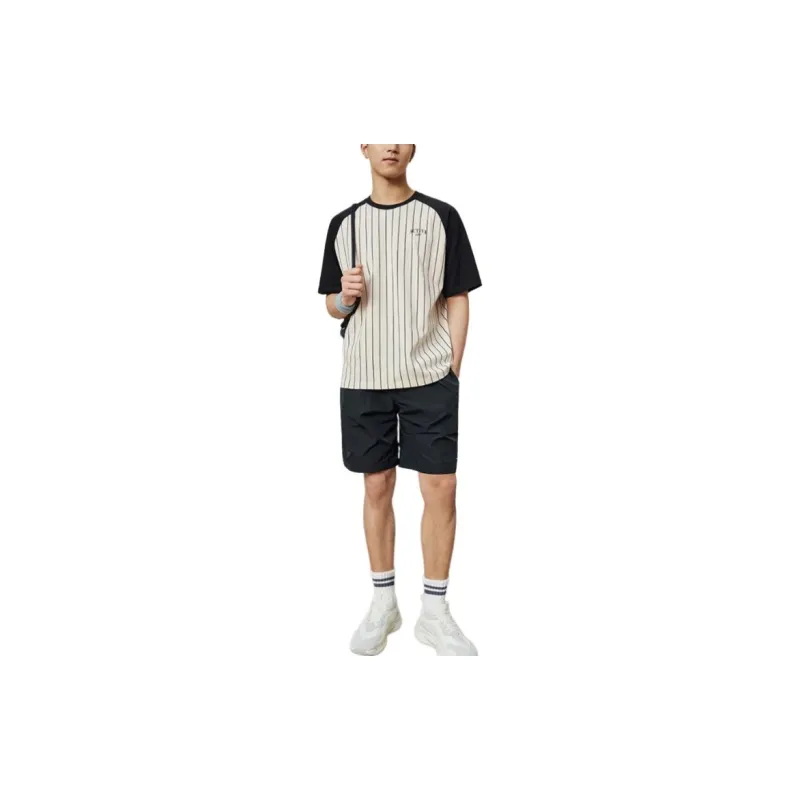 XTEP Vitality Series T Shirt Unisex Cotton White/Jet Black-2