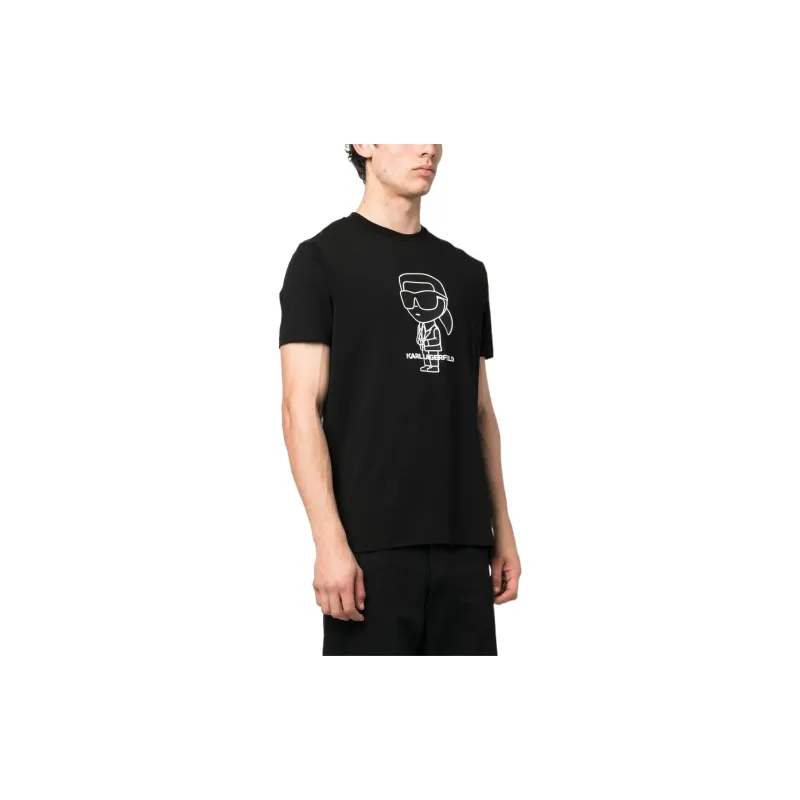 KARL LAGERFELD SS23 T Shirt Men's Black-3