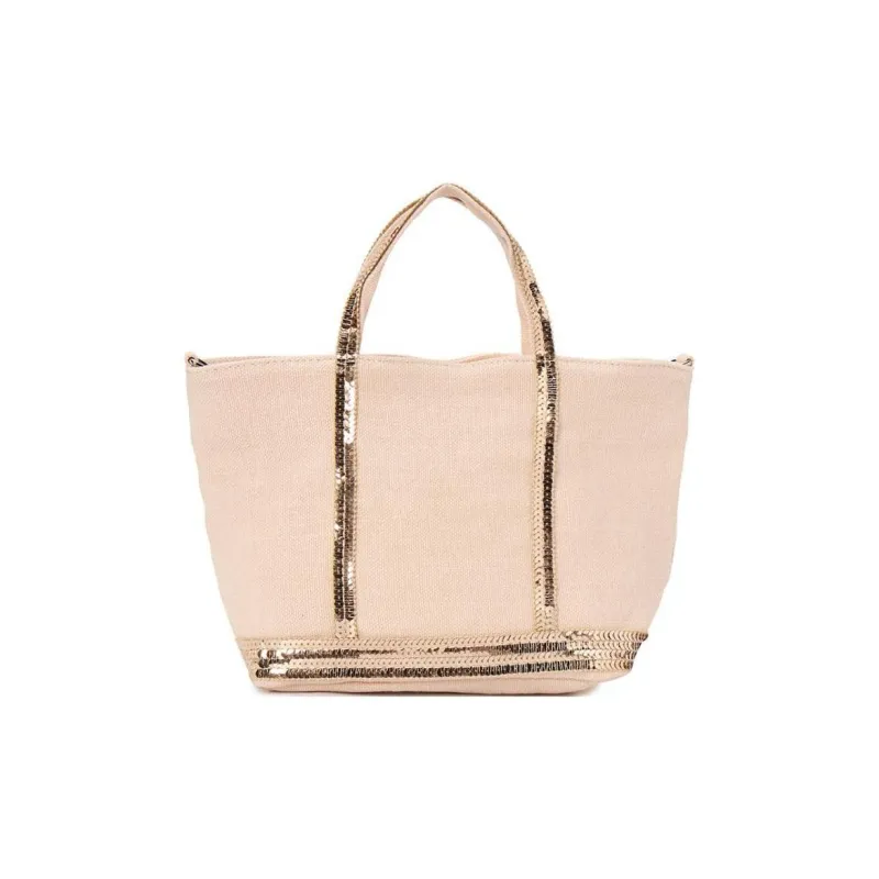 Vanessa Bruno Linen Tote Bag, Shopping Bag, Portable Crossbody Bag, Shoulder Bag Women's Pink-3