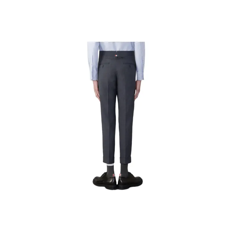 THOM BROWNE Mid rise Skinny leg Tailored Trousers-2