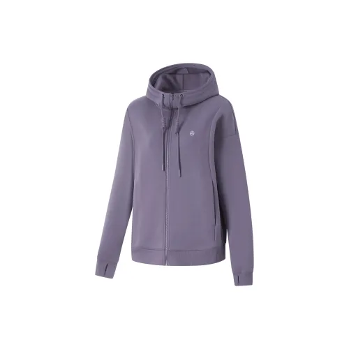 LINING Fitness Series Sweatshirts Women's Magpie Gray Purple