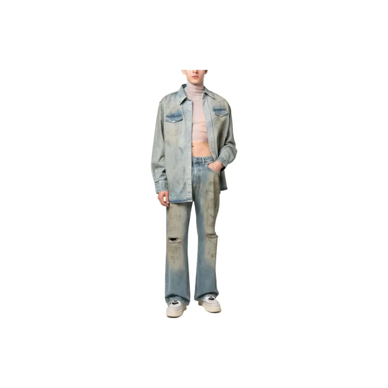 Acne Studios Denim Collared Button Up Shirt-3