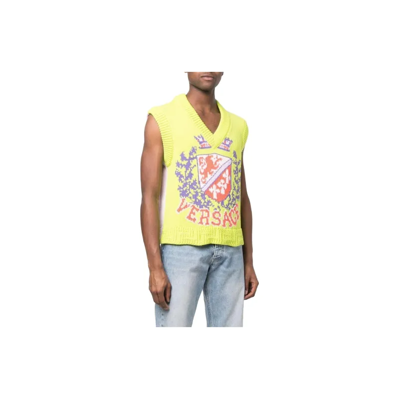 VERSACE Vests Men Green-3