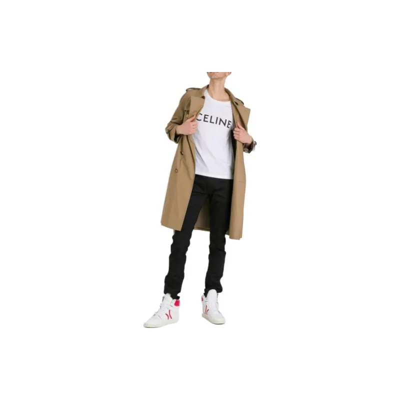 CELINE Trench Coats Men Camel-3