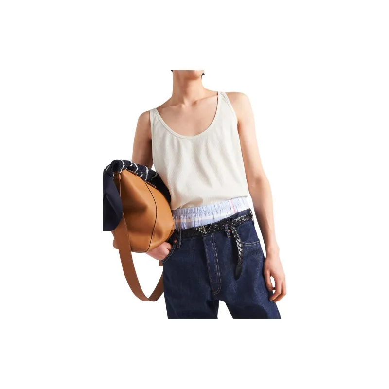 PRADA Linen And Cotton Tank Top-3