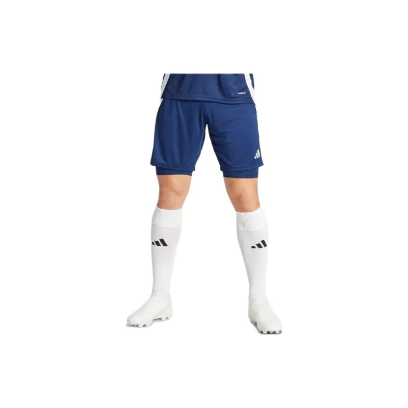 Adidas Tiro 24 Training 2-In-1 Shorts Sports Shorts Unisex Marine Blue-1