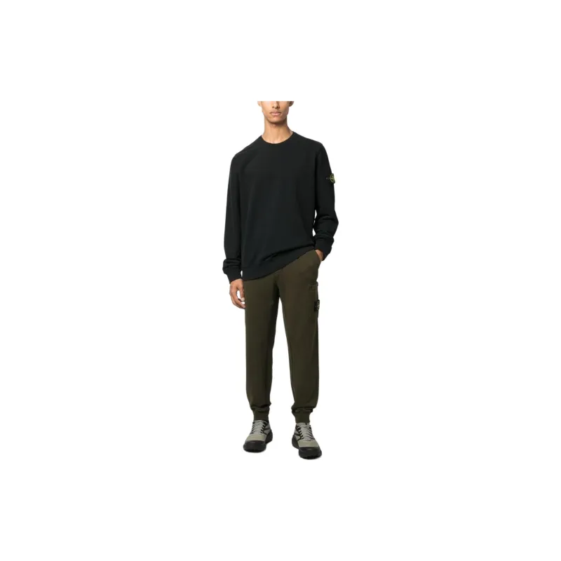 STONE ISLAND FW23 Compass-badge Cotton Sweatshirt Black-4