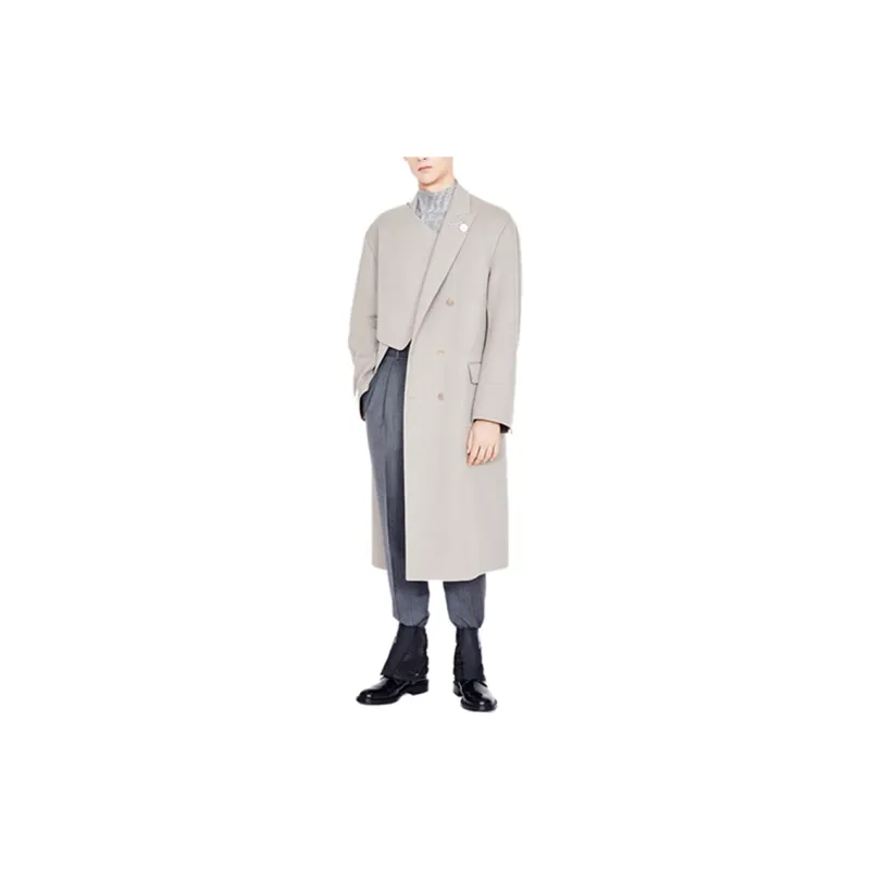 DIOR Quarterly New Products Coats Men Khaki-4