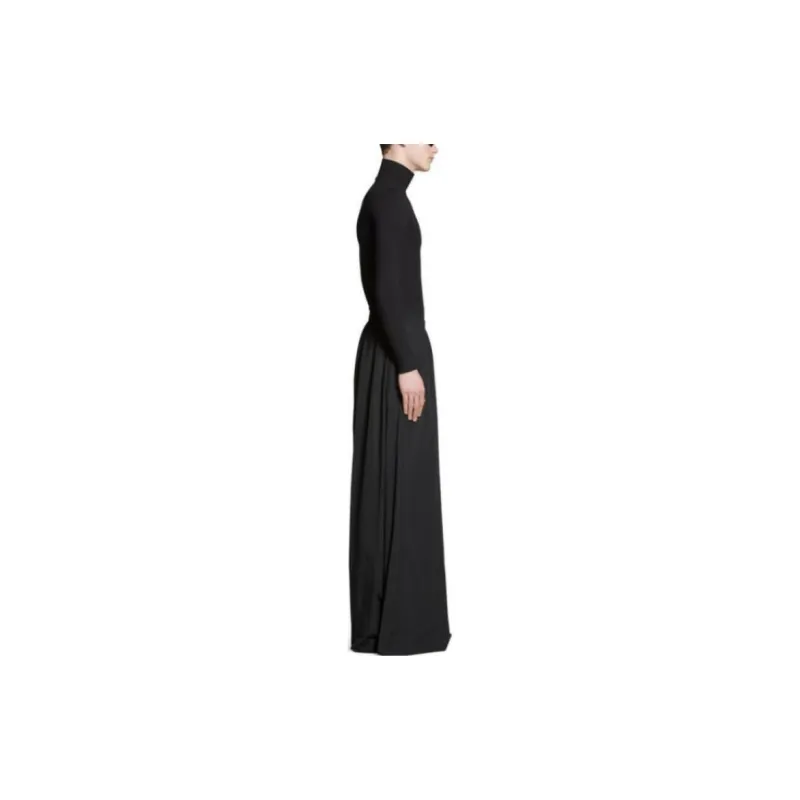 Balenciaga Draped Wide Leg Pants-4