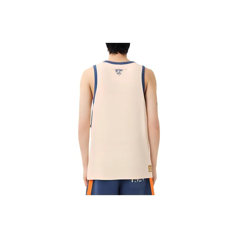 LACOSTE Olympic Co branded Edition Tank Tops Men Beige-2