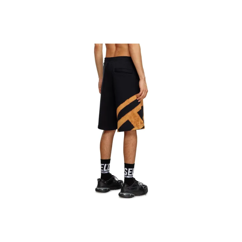 DIESEL Crow Bleach Elastic Waist Shorts-2