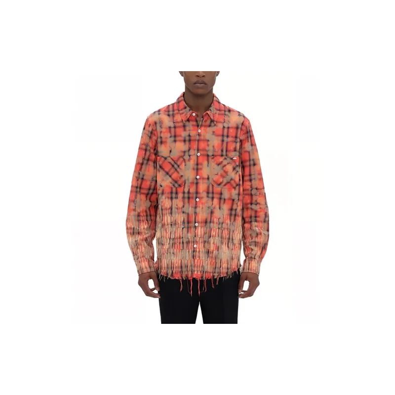 AMIRI Logo-embroidered Check-pattern Shirt-2
