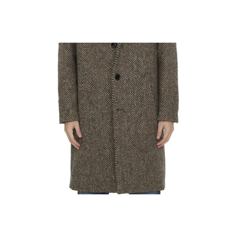 CELINE Coats Men Brown-5