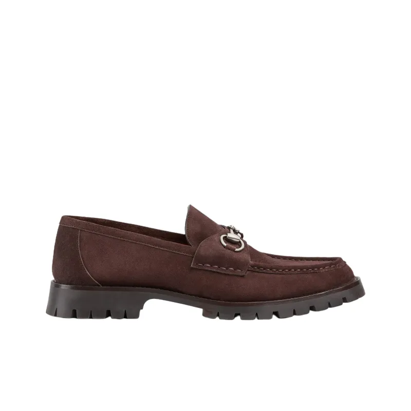 GUCCI Horsebit Loafers Men's Red-1