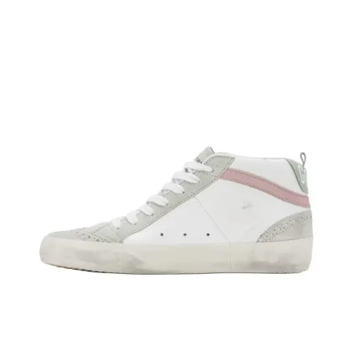 Golden Goose Mid Star Mid Top Skateboard Shoes Women's White