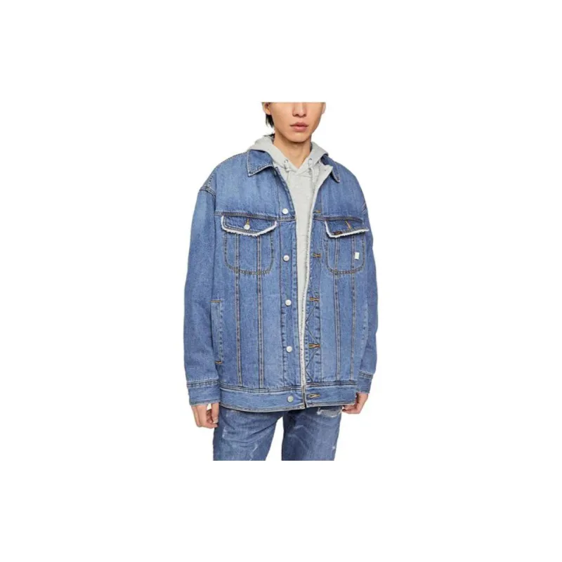 Lee Puffer Jackets Men Medium Light Blue-1