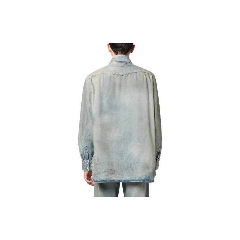 Acne Studios Denim Collared Button Up Shirt-1
