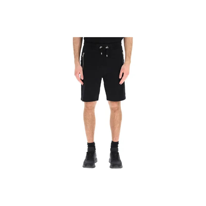 BALMAIN Casual Shorts Men Black-3