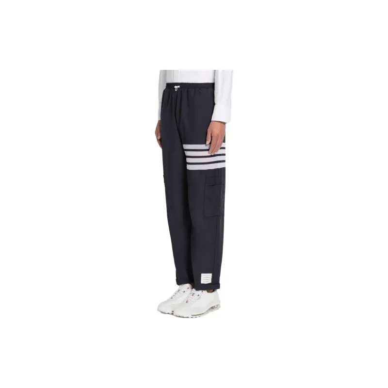 THOM BROWNE 4 Bar Striped Track Pants-4
