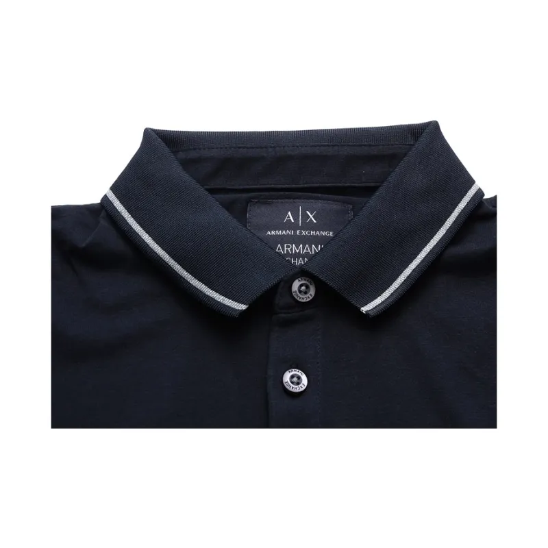 ARMANI EXCHANGE SS23 Polo Shirt Men's Marine Blue-5