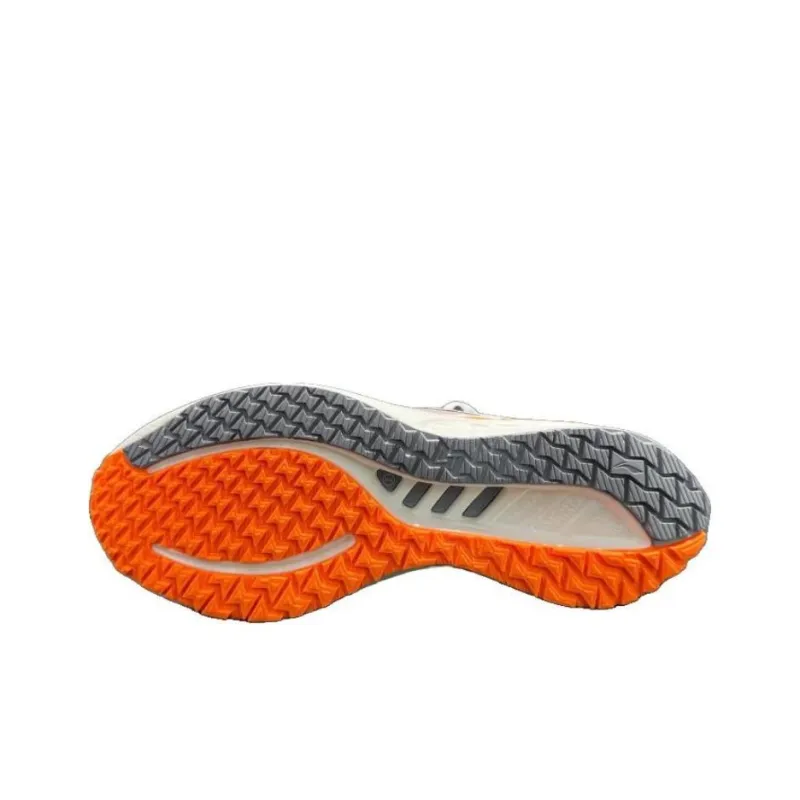 LiNing Cushioning Anti Slip And Wear Resistant Low Top Casual Running Shoes Women's White Orange-4
