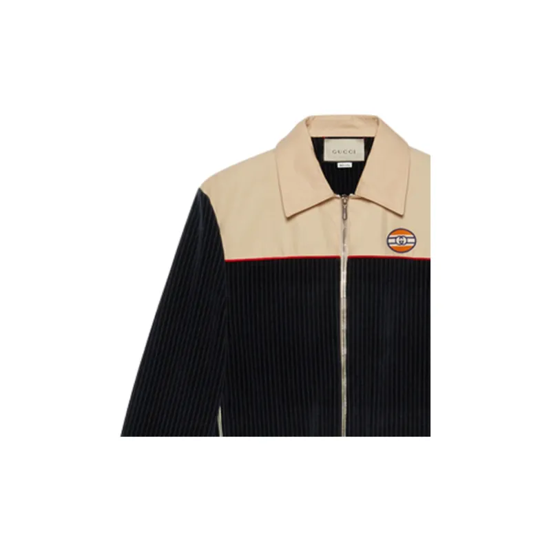 GUCCI Jacket Men's Blue Multicolor-4