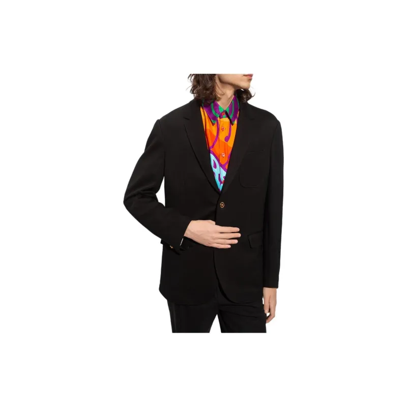 VERSACE Business Suits Men Black-4