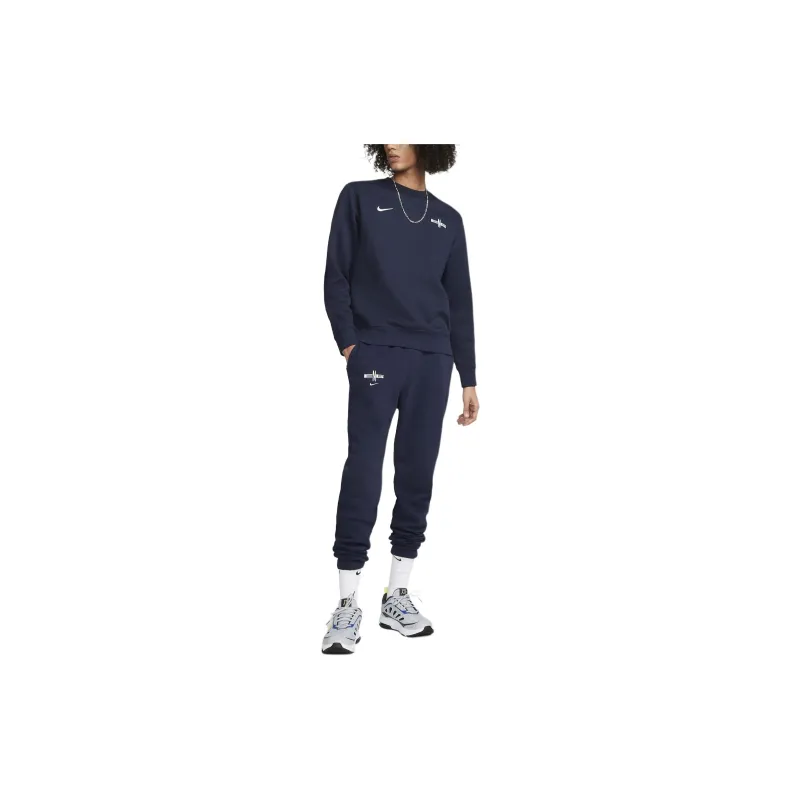 Nike Sweatshirts Men Dark Blue-2