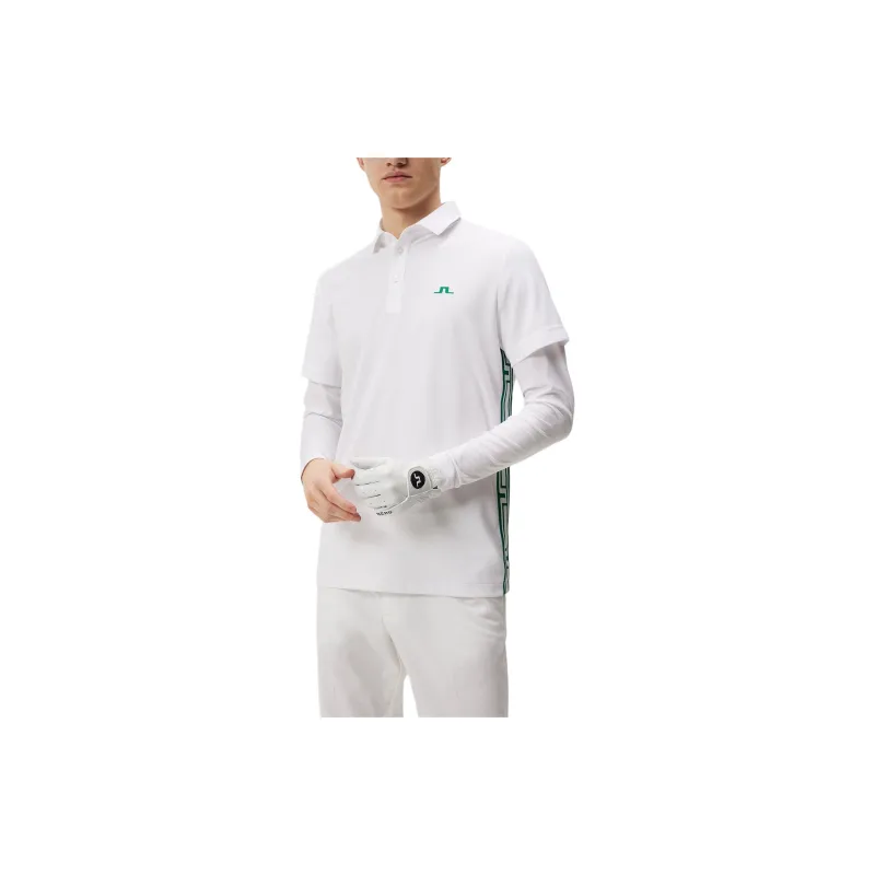 J.Lindeberg Liam Regular Fit Ls Polo Shirt Men's White-3