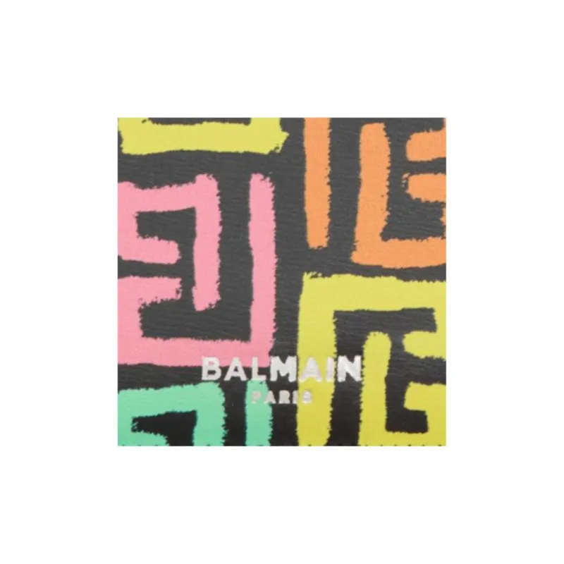 BALMAIN Pb Labyrinth Logo Detailed Card Holder-3