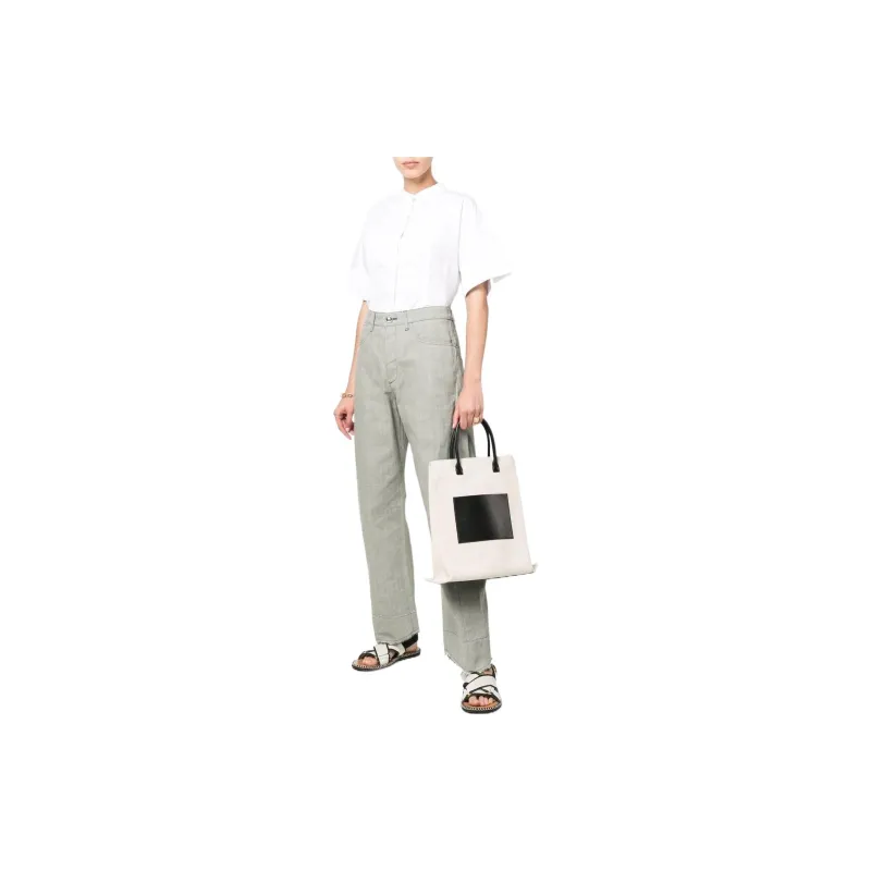 JIL SANDER High rise Wide leg Trousers-1