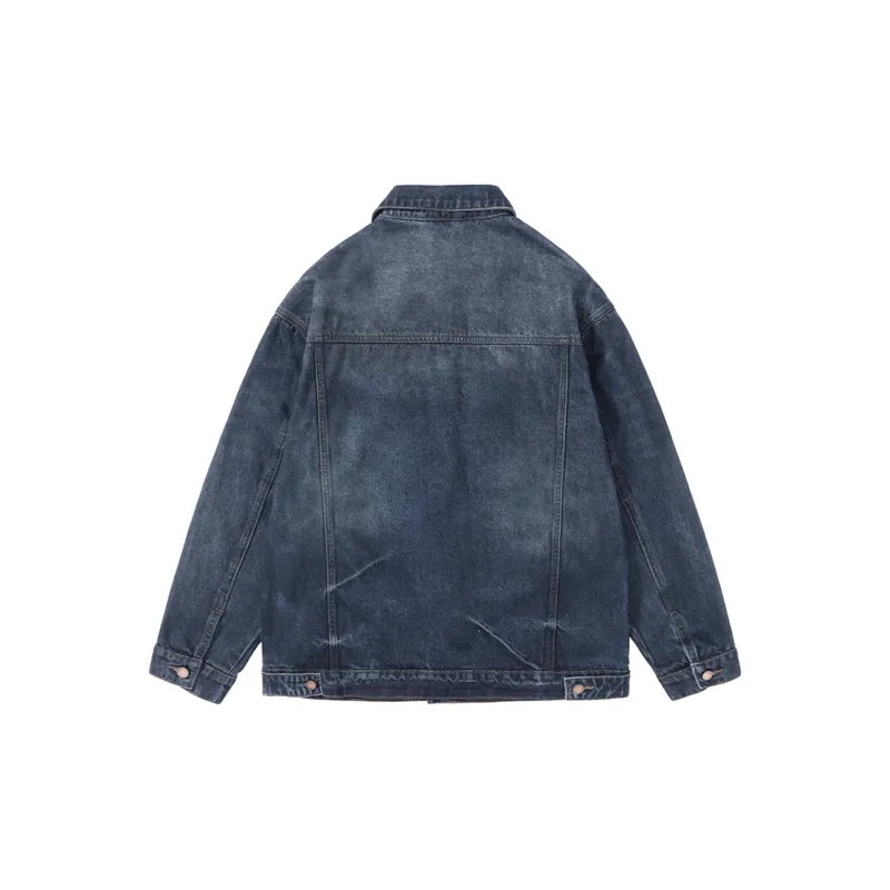 SANTASTIC Denim Jacket Men's Dirty Blue-1