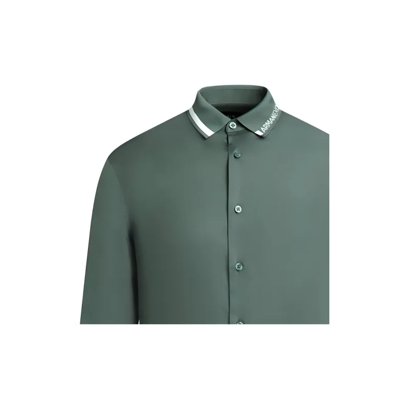 EMPORIO ARMANI SS24 Shirt Men's Green-4