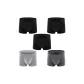 5 Pack (Black 3+Dark Gray+Light Gray)