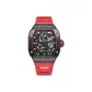Black Case Red Dial Red Strap