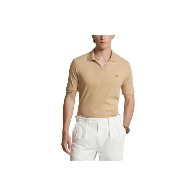 Polo Ralph Lauren SS24 Polo Shirt Men's Camel Mixed Color-2